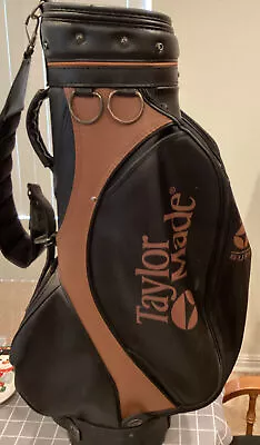 $180 • Buy Vintage TaylorMade Burner Bubble Tour Golf Bag - Black/Brown