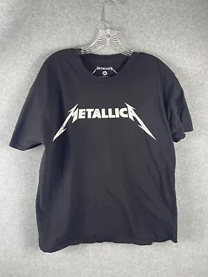 Metallica T Shirt Mens XL Black Metal Band Music Logo Short Sleeve • $14.99