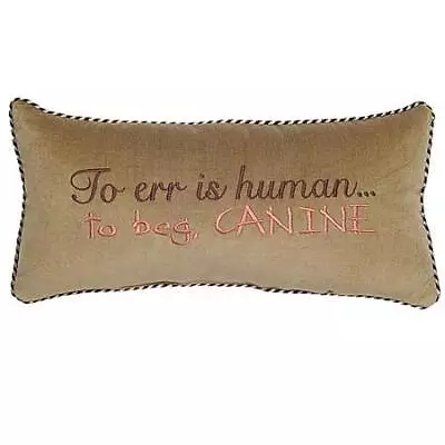 Camel 100% Velvet Phrase Pillow 8x16 • $19