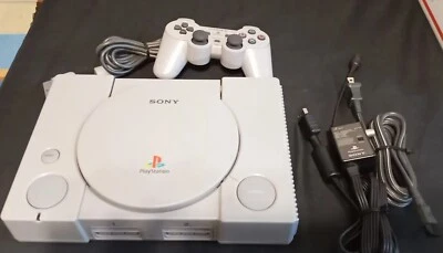 $79.99 • Buy Sony PlayStation 1 Video Game Console Gray PS1 PSX Controller And Cables Working