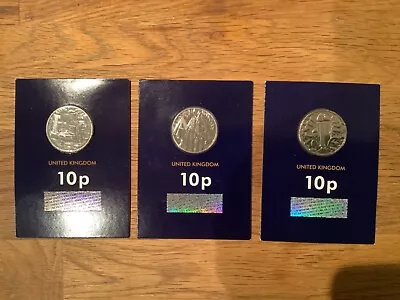 3. X  2019 A Z 10p COINS LETTERS.  L. M. F.      ALL UNCIRCULATED. • £10