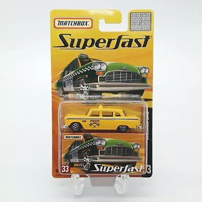 Matchbox SUPERFAST 33 Limited Edition 1 Of Up To 8000 - CHECKER CAB Yellow RARE • $62.11