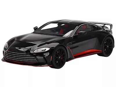 Aston Martin V12 Vantage Rhd Jet Black 1/18 Model Car By Top Speed Ts0452 • $159.99