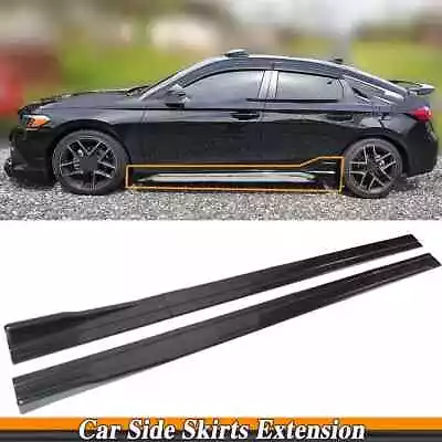 For Infiniti G35 Coupe Carbon Fiber 78.7  2m Side Skirts Rocker Panel Extension • $62.99