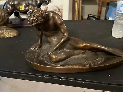 Bronze   The Dying Gaul  Nude Male Gladiator Figure • $50