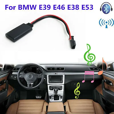 1x Car AUX-In Audio Bluetooth Module Wire Adapter Connector Fits BMW E46 E38 E53 • $12.96