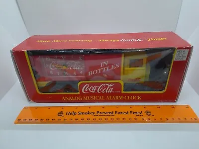 1995 Coca-Cola Analog Musical Alarm Clock B17 • $29.18