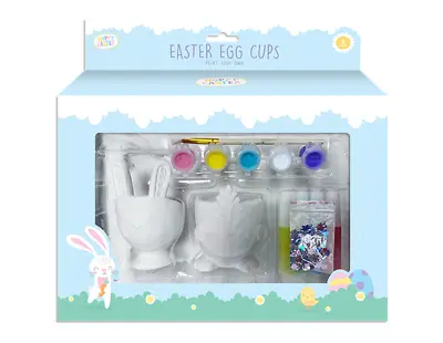 Paint Your Own Easter Egg Cups - Includes Paint Glitter Glue Confetti-Free P&P • £6.95