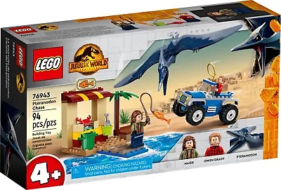 LEGO Jurassic World 76943 Pteranodon-Jagd Dinosaurs Nip • $39.29