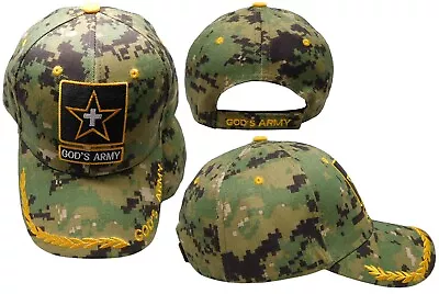 God's Army Star Cross Marpat Digital Camouflage Adjustable Embroidered Cap Hat • $9.88