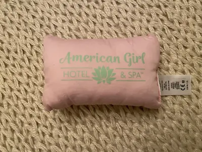 American Girl Pink Pillow Frm Luxury Hotel And Spa 18  Doll NEW • $12.90