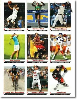 2011 Kemba Walker Sports Illustrated 9 Card Lot  Uncut Sheet  W/ Derrick Rose! • $9.95