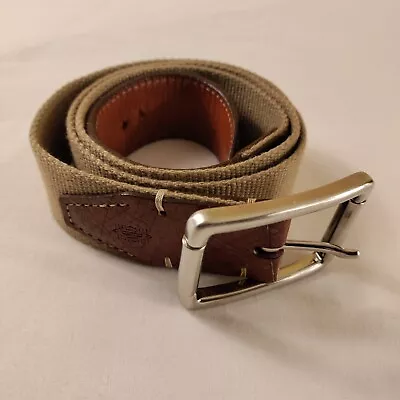 Martin Dingman Fabric Leather Belt Approximately 40  Missing Tag Marks Italy • $6.99