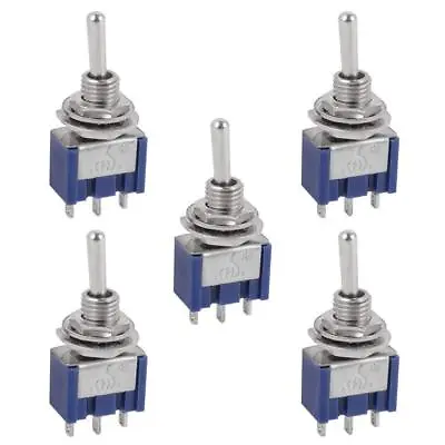 $7.40 • Buy 5 Pcs AC ON/OFF/ON SPDT 3 Position  Micro Mini Toggle Switch 6 Amp, AC125V