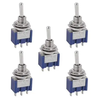 5-Piece Micro Mini Toggle Switch - AC ON/OFF/ON SPDT 3 Position 6 Amp AC125V • $7.40