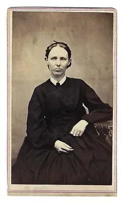 Civil War Era CDV Woman In Mourning Dress? • $10