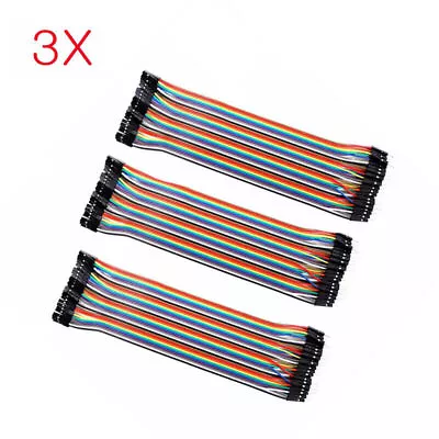 10cm Breadboard Jumper Wires Male To Female Ribbon Cables Lead Kit For Arduino • $5.99