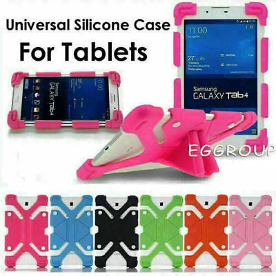 For 7  8  9  10  10.1 Inch Tablet Bracket Universal Silicone Gel Case Back Cover • $11.99