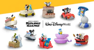 2020 McDONALD'S DISNEY WORLD MICKEY & MINNIE RUNAWAY RAILWAY HAPPY MEAL TOYS!  • $1.49