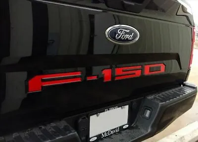 $9.95 • Buy Tailgate Insert Decals Red Letters Stickers For Ford F-150 2018 2019 2020 New