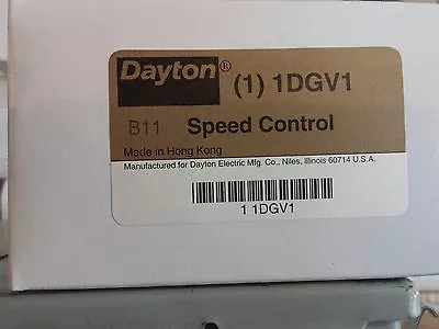 $45 • Buy Dayton 1dgv1 Fan Speed Control, 3a