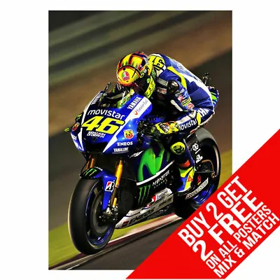 Valentino Rossi Bb2 The Doctor Poster Art Print A4 A3 Size Buy 2 Get Any 2 Free • £8.97