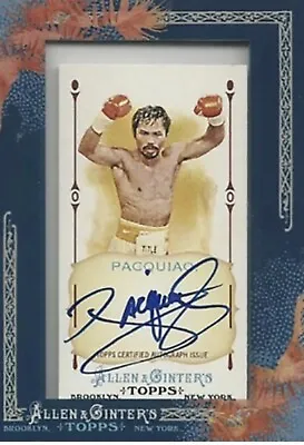 $6500 • Buy 2011 Topps Allen & Ginter Manny Pacquiao Autograph 