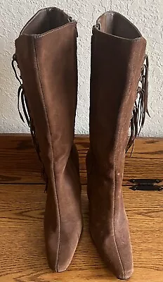 MIA Tierney Boots Size 8.5 M Brown Genuine Suede Leather Woman’s • $18