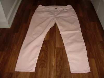 Womens Michael Kors Skinny Stretch Ankle Jeans Size 12 Pink • $15.95