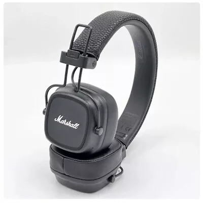 Marshall Major IV Wireless Bluetooth On-Ear Headphones - Black • £57.89