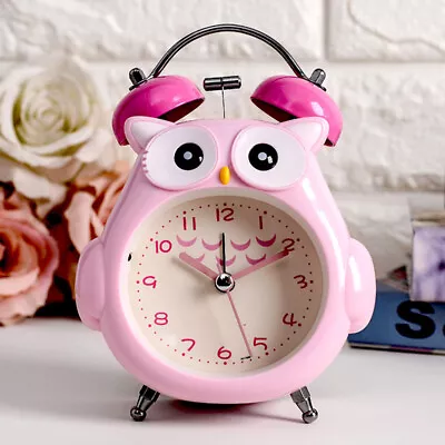 $23.74 • Buy Kids Alarm Clock Cute Owl Loud Bell Analog Alarm Clock Desk Clock W/ Backlights