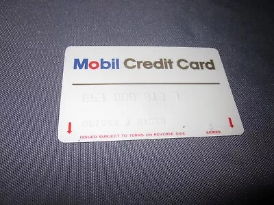 Vintage MOBIL CREDIT CARD • $10.99