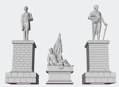 N Scale 1:160 3-D Printed Historical Statues Scenery • $10