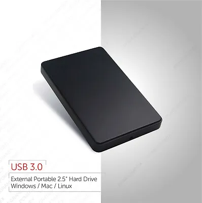 External 2.5  Portable Hard Drive USB 3.0 :: 250GB 320GB 500GB 1TB ::1Y Warranty • £34.99