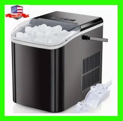 26lbs 24h Portable Countertop Ice Maker Machine - Black • $85