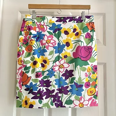 J. Crew Re-Imagined Women’s No. 2 Pencil Skirt Lined Floral Size 6 • $13