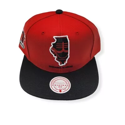 Mitchell & Ness Chicago Bulls Core Basic HWC  Windy City  Black Snapback Hat Cap • $36.99