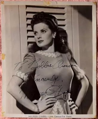 Maureen O'Hara Hand Signed Photo 8 X10  • $45