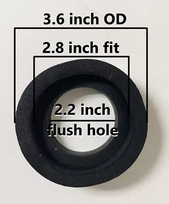 2.5 Inch Toilet Tank Ball Gasket For Mounting Flush Valves In Two Piece Toilets • $12.77