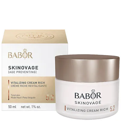 Babor Skinovage Vitalizing Cream Rich Creme Riche Revitalisante 5.2 50ml/1 3/4oz • $59.75