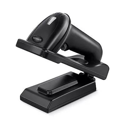 Evnvn USB Handheld 2D Wireless Barcode Scanner QR Code Scanner With Stand For PC • $75.69