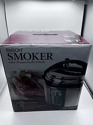 NEW EMSON® SMOKER Indoor Pressure Smoker & Cooker 1000 WATTS • 5 QT. CAPACITY • $200