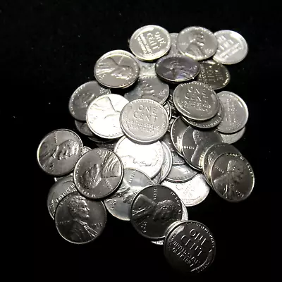 1943-s Steel Penny Roll (50) Coins Vg+ To Very Fine+ Exceptionally Nice No Rust • $45