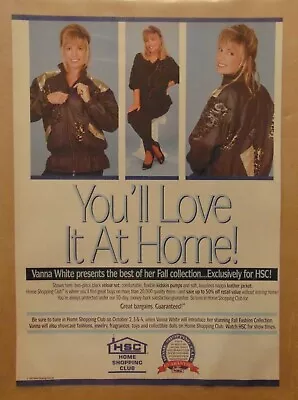 VANNA WHITE HOME SHOPPING CLUB Fashion Collection Magazine Print Ad Advertising • $9.95