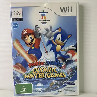 $10.89 • Buy Mario & Sonic At The Olympic Winter Games Vancouver 2010 Wii With Manual
