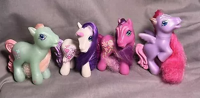 MLP G3 McDonald’s Prize Happy Meal Toy Ponies. Lot Of 4. AS IS FLAWS AND STAINS • $2