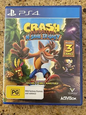 Crash Bandicoot: N. Sane Trilogy For PS4 - PlayStation 4 Free Tracked Postage • $35