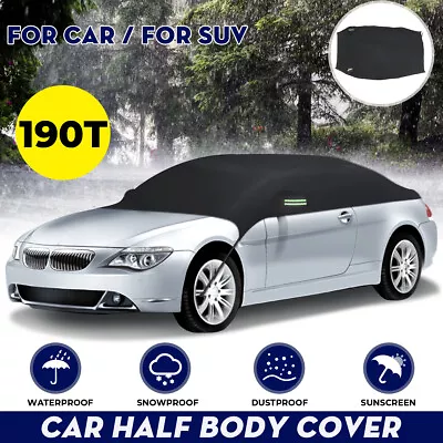 £20.99 • Buy 190T Universal Half Car SUV Cover Top Roof Sun Rain UV Protection Waterproof