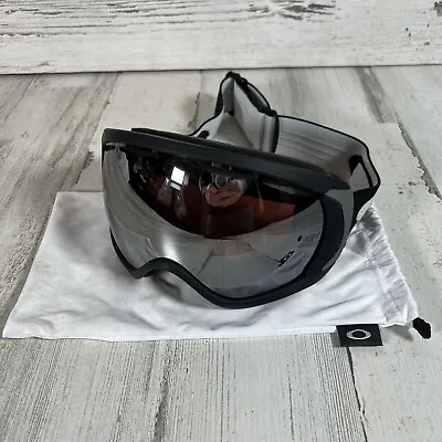 Oakley Canopy Goggles Matte Black W/ Prizm Black IRI Lens Excellent Condition • $120
