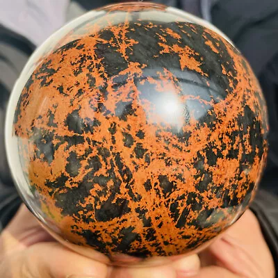 Natural Red Mahogany Obsidian Quartz Crystal Sphere Ball Healing 1580g • $0.99